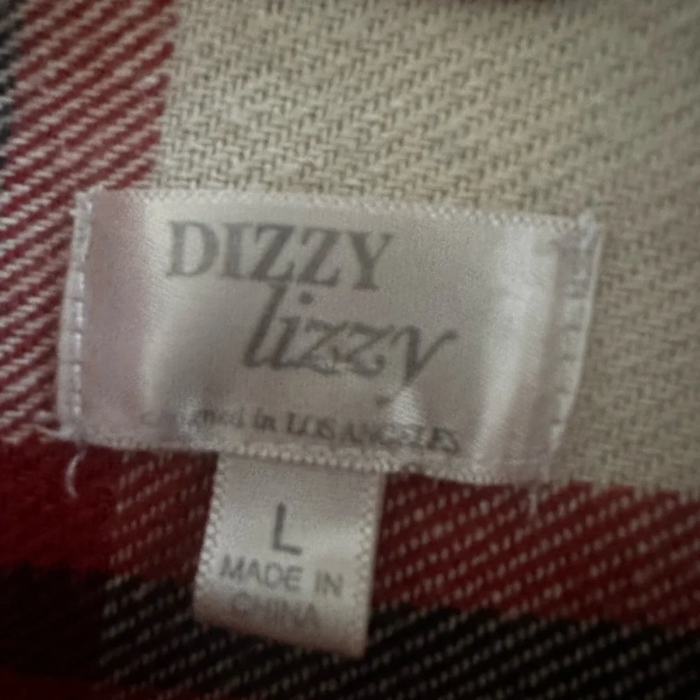 Dizzy Lizzy Los Angeles Plaid Flannel Shirt L - Picture 6 of 7